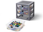 3-Drawer Storage Rack – Gray - Image 3