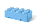 8-Stud Brick Drawer – Light Blue