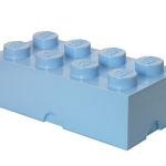 8-Stud Storage Brick – Light Blue