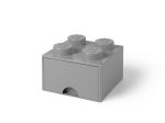 LEGO® 4-Stud Medium Stone Gray Storage Brick Drawer - Image 2