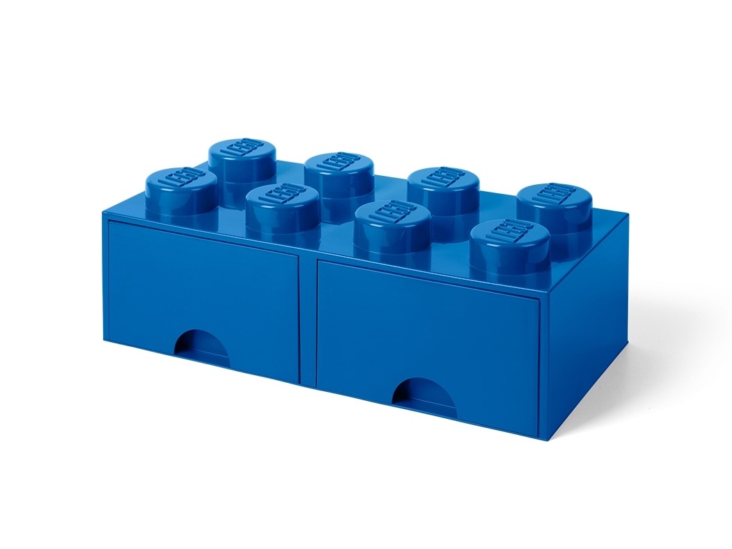 243FFDC3-4A90-684E-49F9-C893C808F4AF.jpg 8-Stud Brick Drawer – Blue - Image 1
