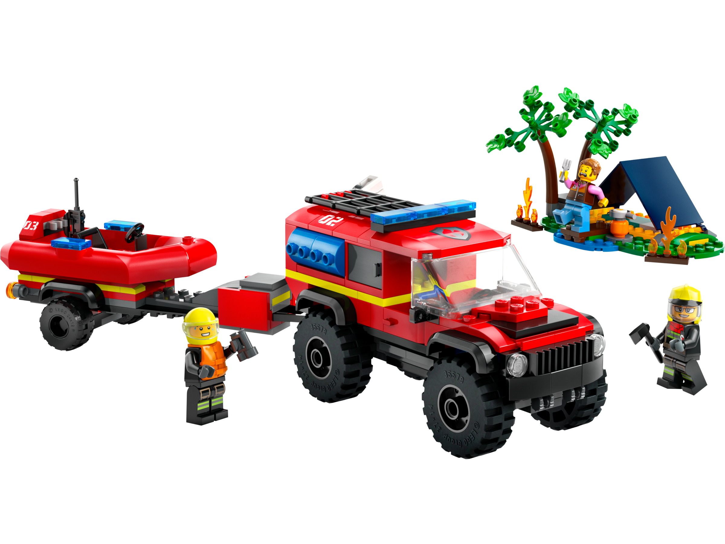 3807A503-0A79-3D6B-0F2B-67D612950562.png 4x4 Fire Truck with Rescue Boat - Image 1