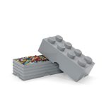 8-Stud Storage Brick – Stone Gray - Image 2