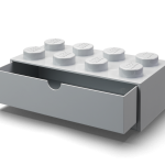 8-Stud Desk Drawer – Gray