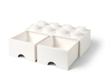 8-Stud Brick Drawer – White - Image 3