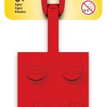 2x4 Red Luggage Tag