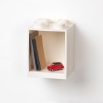 4-Stud Brick Shelf – White - Image 3